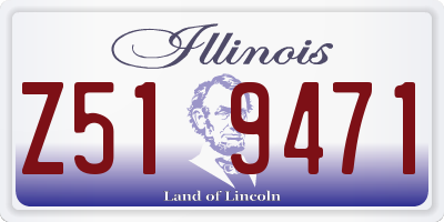 IL license plate Z519471