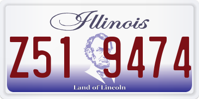 IL license plate Z519474