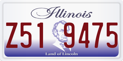 IL license plate Z519475