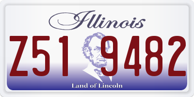 IL license plate Z519482