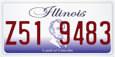 IL license plate Z519483