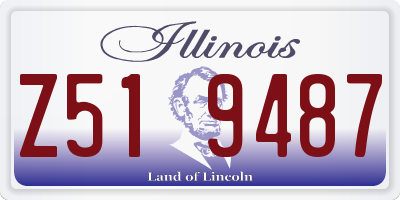 IL license plate Z519487