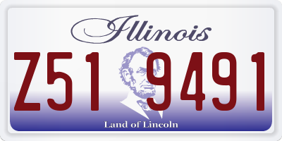 IL license plate Z519491