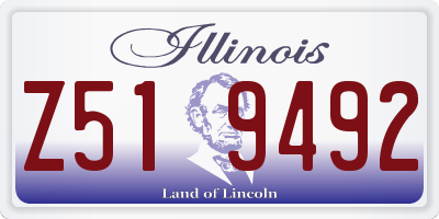 IL license plate Z519492