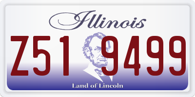 IL license plate Z519499