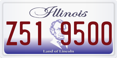 IL license plate Z519500