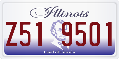 IL license plate Z519501