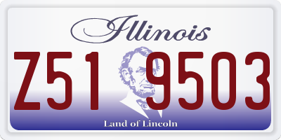 IL license plate Z519503