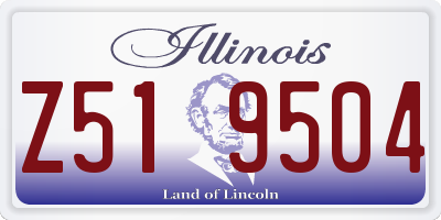 IL license plate Z519504
