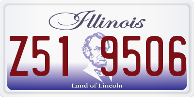 IL license plate Z519506