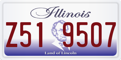 IL license plate Z519507