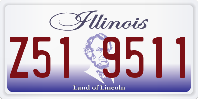IL license plate Z519511
