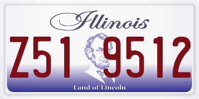 IL license plate Z519512