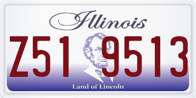 IL license plate Z519513