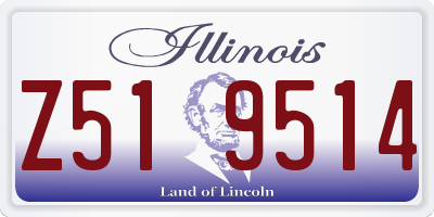 IL license plate Z519514