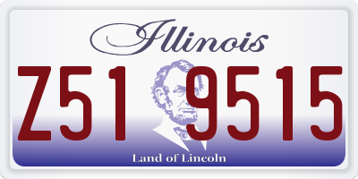 IL license plate Z519515