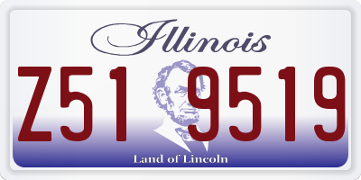 IL license plate Z519519