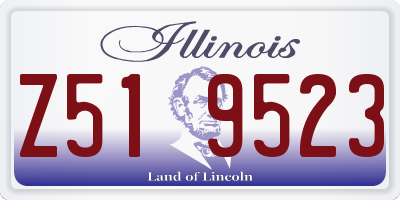 IL license plate Z519523