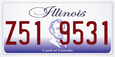 IL license plate Z519531