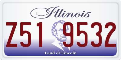 IL license plate Z519532