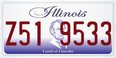 IL license plate Z519533