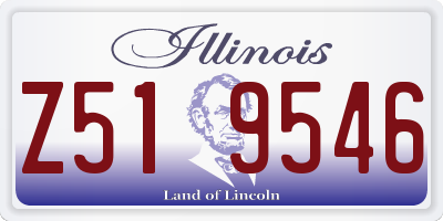 IL license plate Z519546