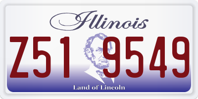 IL license plate Z519549