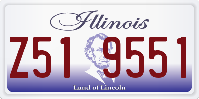IL license plate Z519551