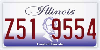 IL license plate Z519554