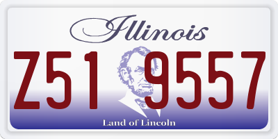 IL license plate Z519557