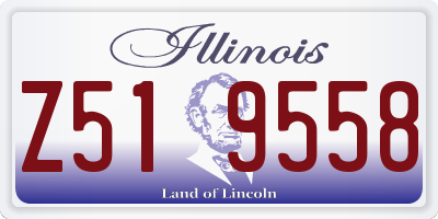 IL license plate Z519558