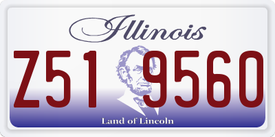 IL license plate Z519560
