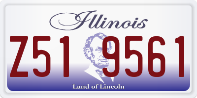 IL license plate Z519561