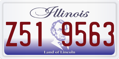 IL license plate Z519563