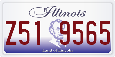 IL license plate Z519565