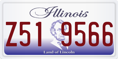 IL license plate Z519566