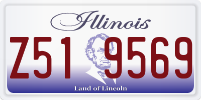 IL license plate Z519569
