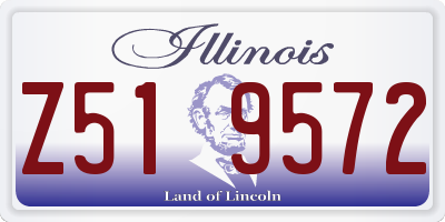 IL license plate Z519572