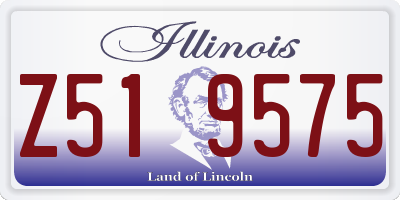 IL license plate Z519575
