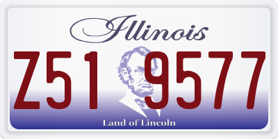 IL license plate Z519577