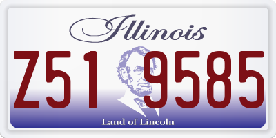 IL license plate Z519585