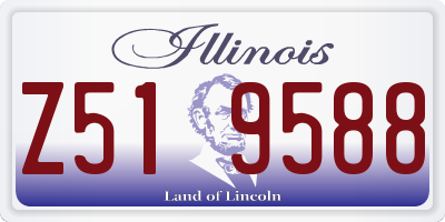 IL license plate Z519588