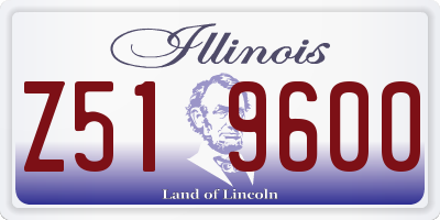 IL license plate Z519600