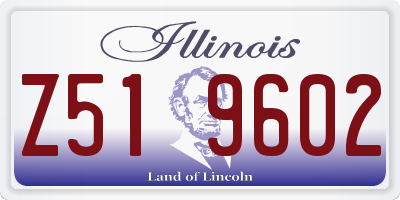 IL license plate Z519602