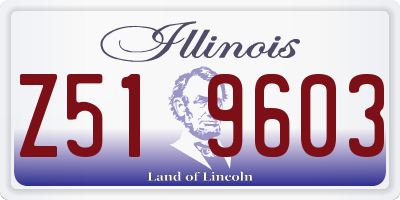 IL license plate Z519603