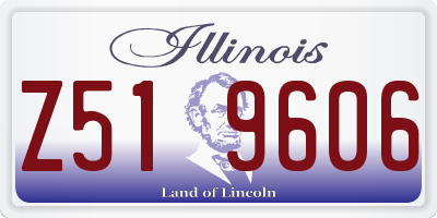 IL license plate Z519606