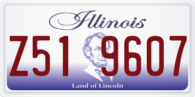 IL license plate Z519607