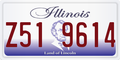 IL license plate Z519614