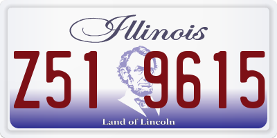 IL license plate Z519615