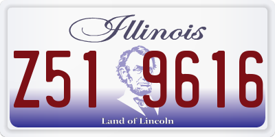 IL license plate Z519616